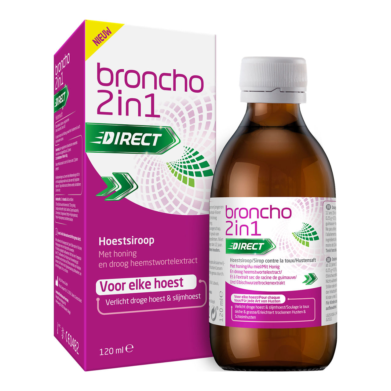 BRONCHO Hoestsiroop 2 in 1 (2 x 120 ml)