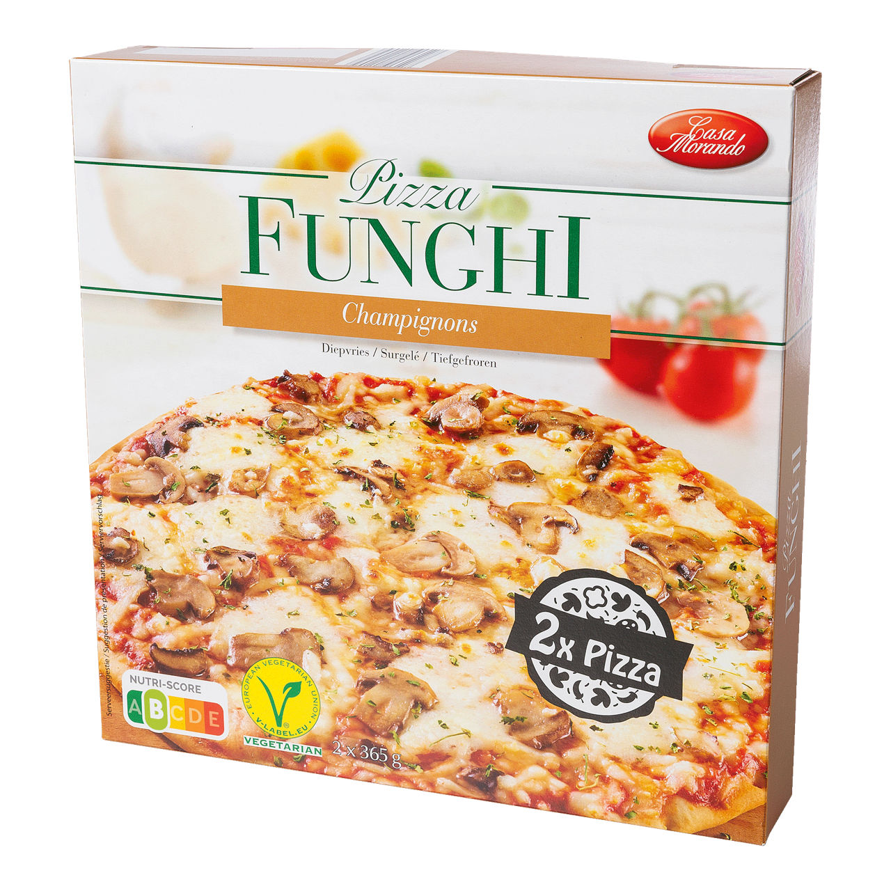 CASA MORANDO® Pizza funghi, 2 st.