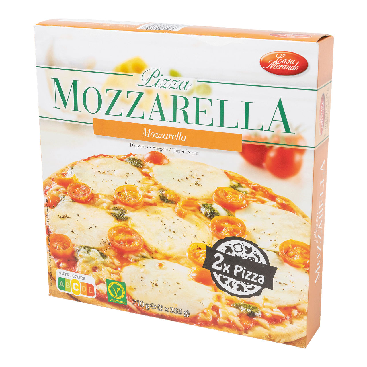 CASA MORANDO® Pizza mozzarella, 2 st.
