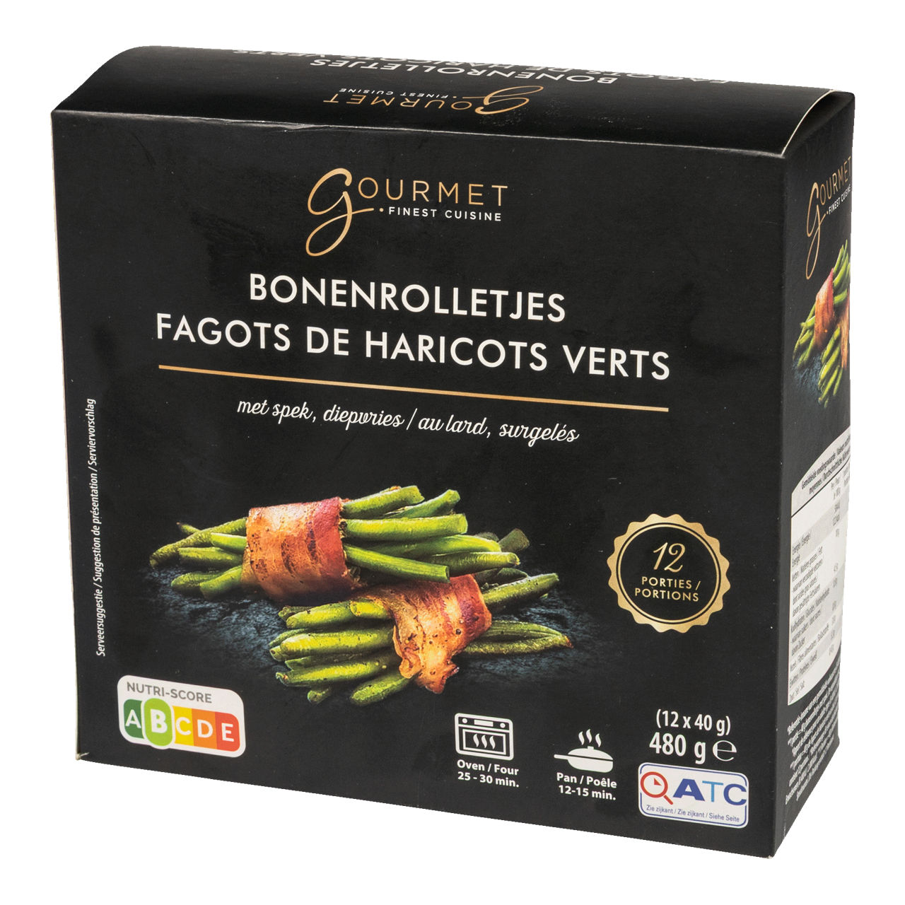 GOURMET FINEST CUISINE Bonenrolletjes met spek, 12 st. (480 g)