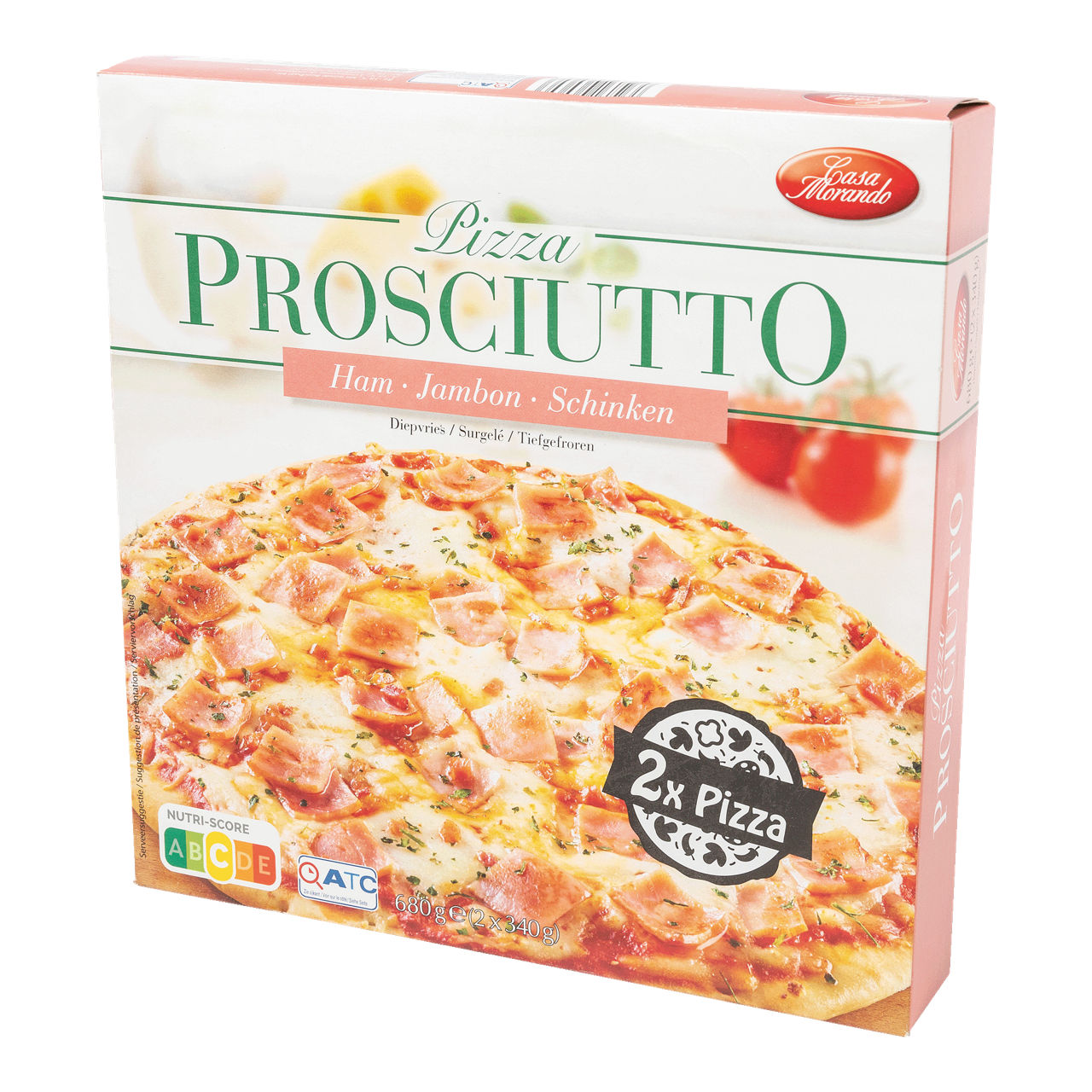 CASA MORANDO® Pizza prosciutto, 2 st.