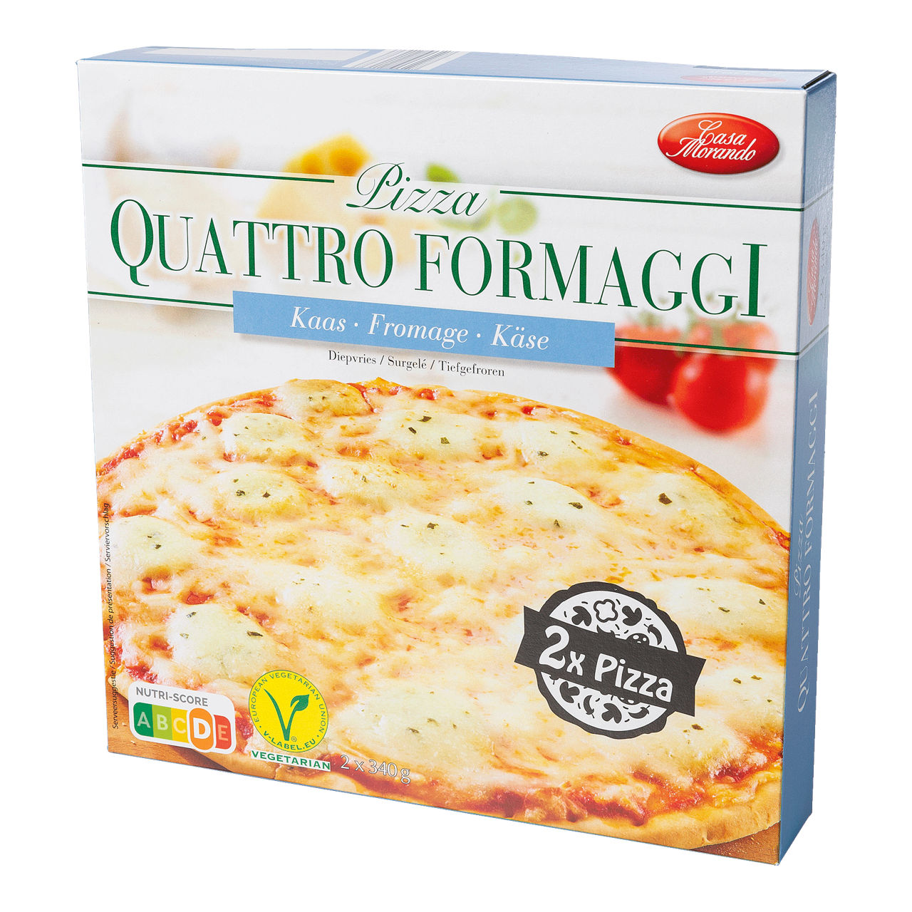 CASA MORANDO® Pizza vier kazen, 2 st.