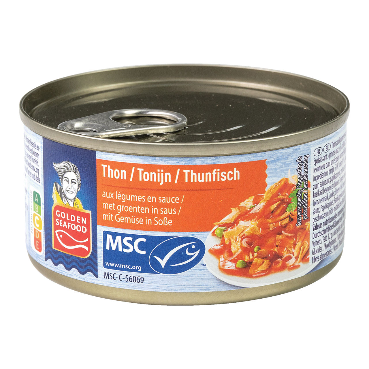 GOLDEN SEAFOOD Tonijn in pikante saus (3 x 185 g)