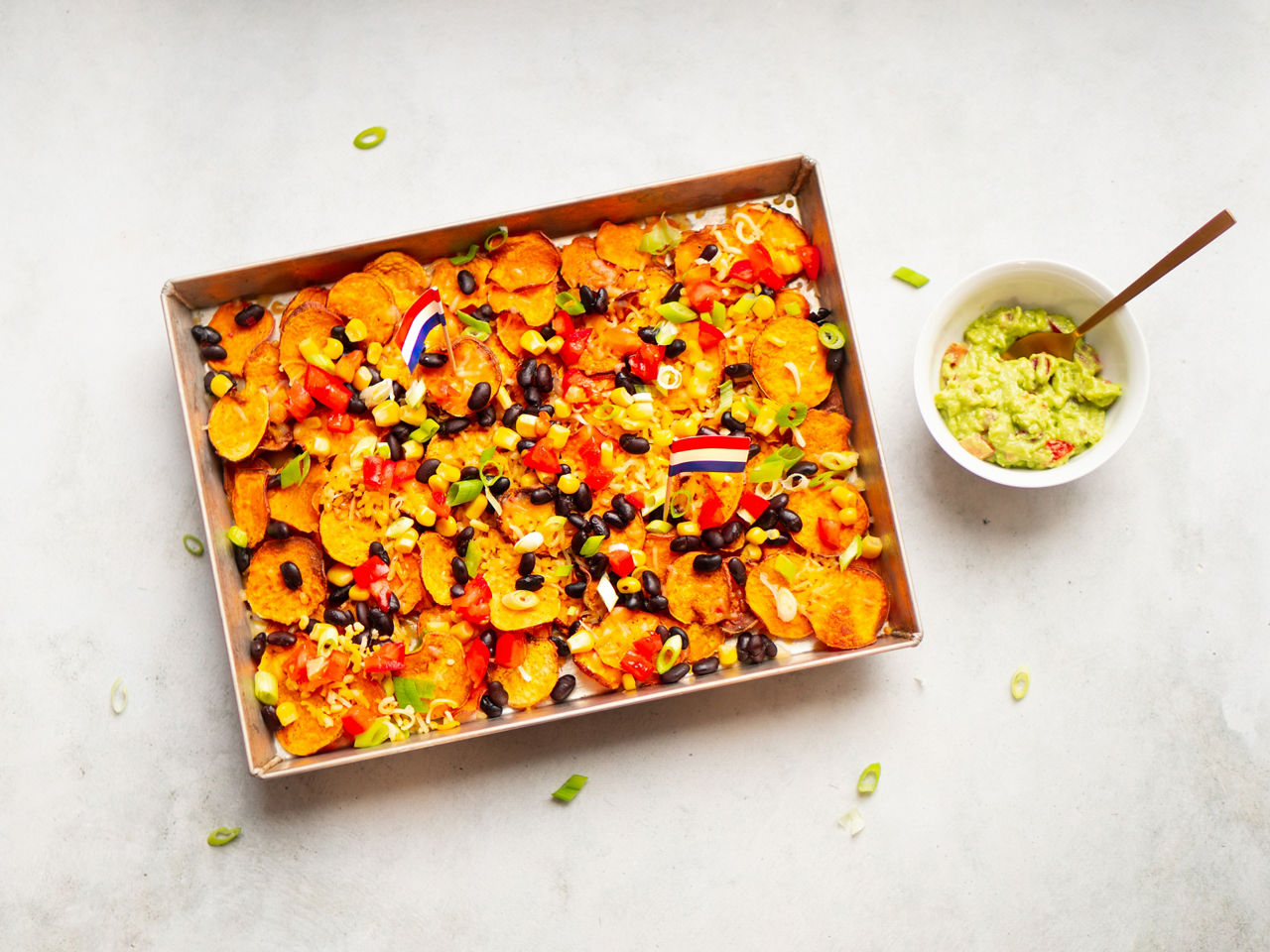 Oranje snack voor Koningsdag: oranje nachos van zoete aardappel bij ALDI