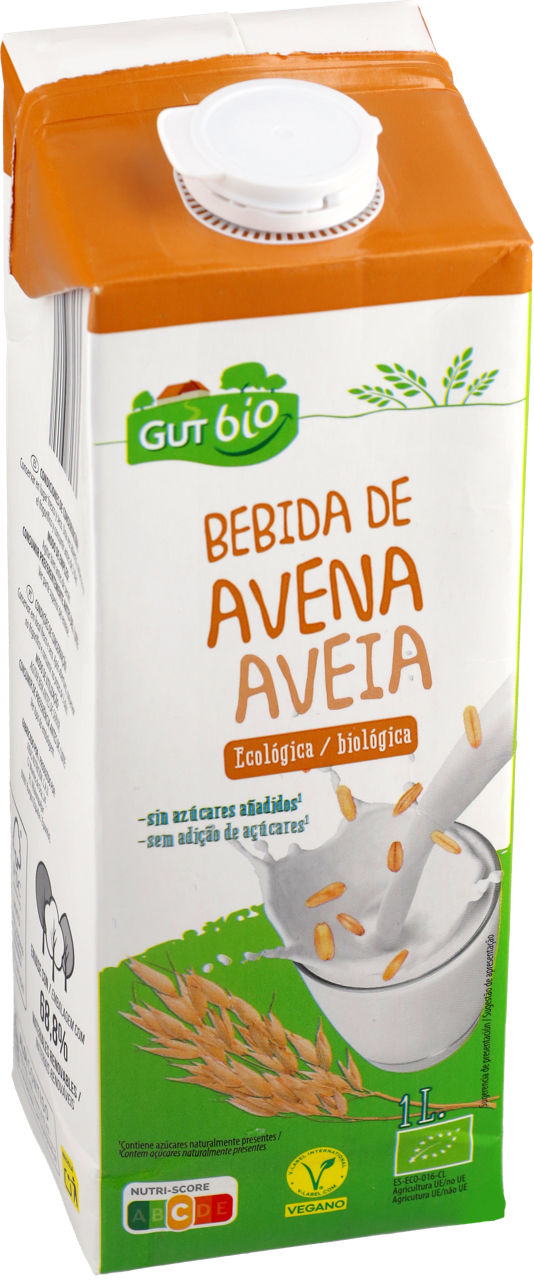 Bebida de avena ecológica 1 l