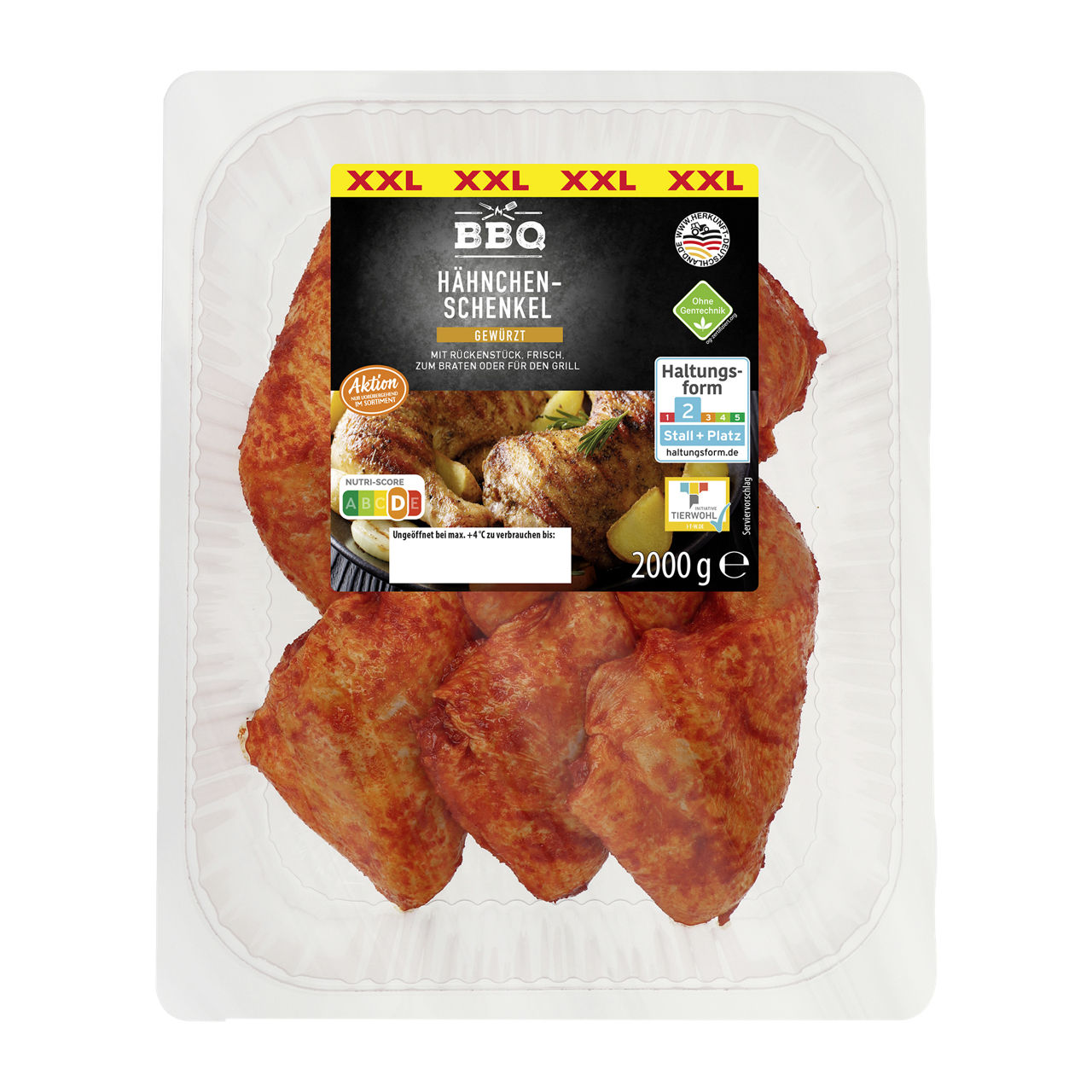  Hähnchen-Schenkel mit Rückenstück XXL
