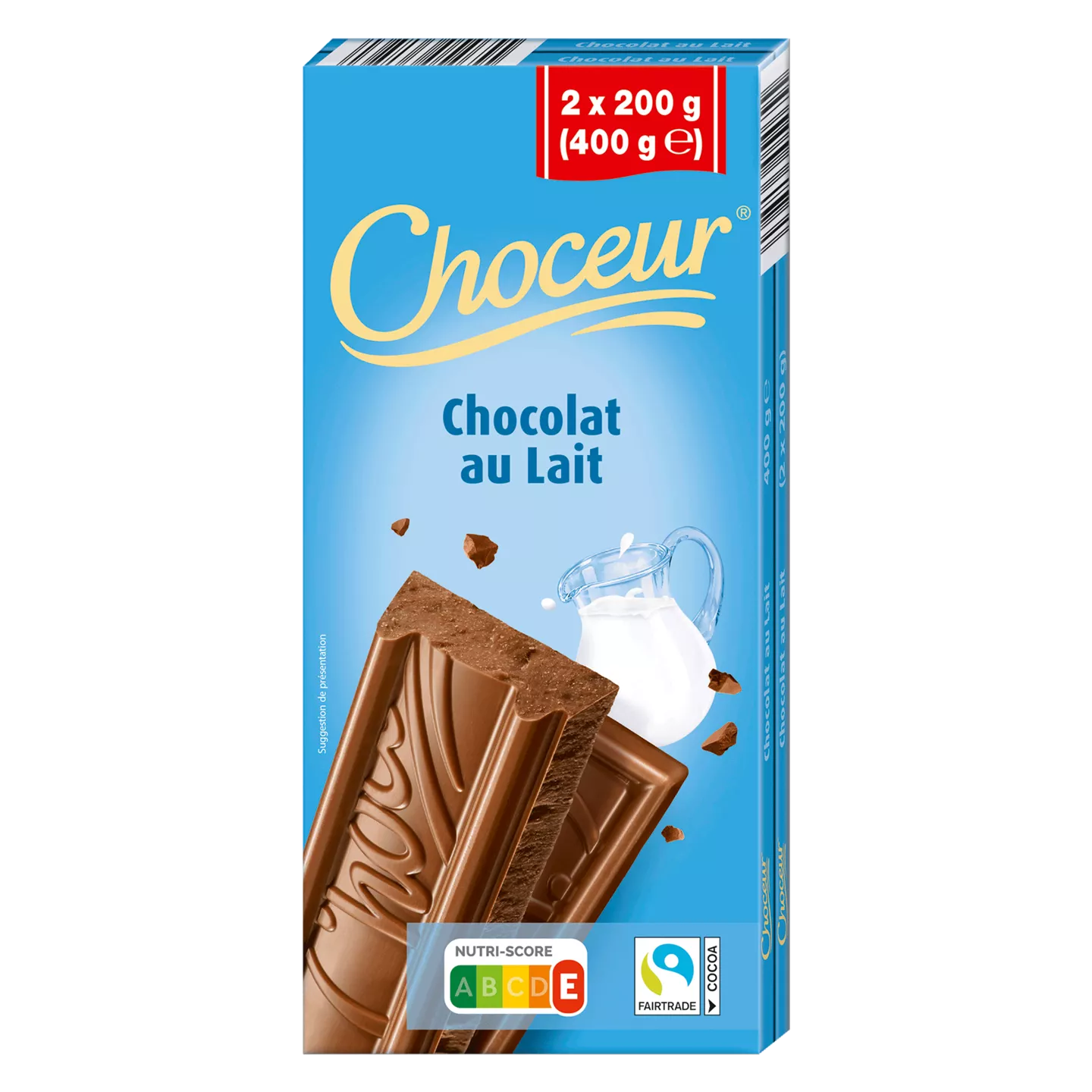 CHOCEUR® TABLETTE DE CHOCOLAT LAIT Tablette de chocolat lait