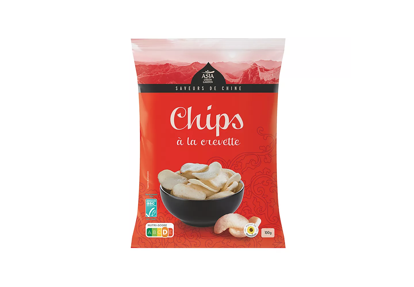 ASIA GREEN GARDEN® Chips à la crevette