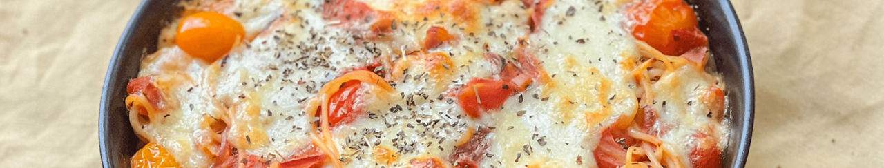Spaghetti caprese schotel 