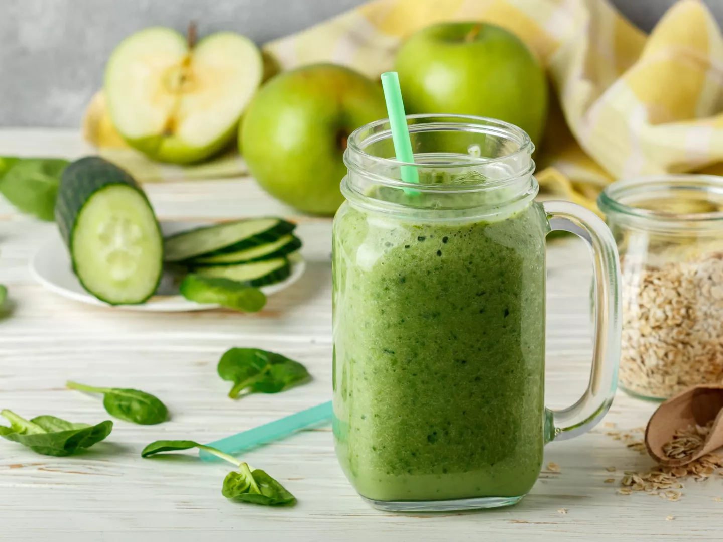 Batido detox como desayuno nutritivo