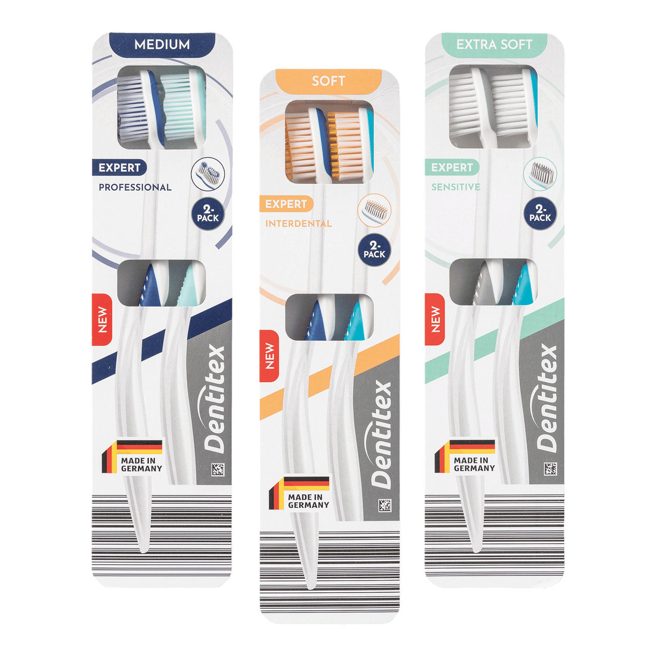 DENTITEX® Premium tandenborstels, 2 st.