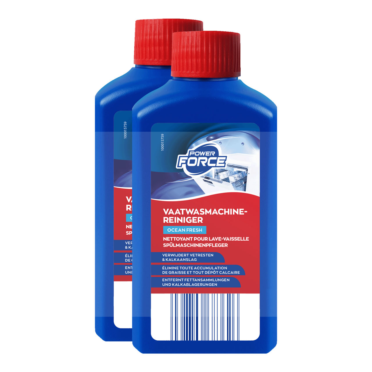 POWER FORCE Vaatwasmachinereiniger, 2 st. (2 x 250 ml, per set)