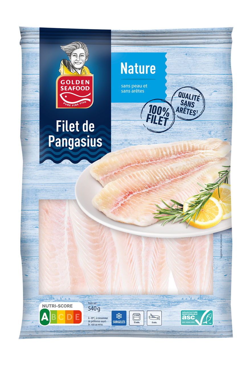 GOLDEN SEAFOOD® Filet de pangasius Filet de pangasius