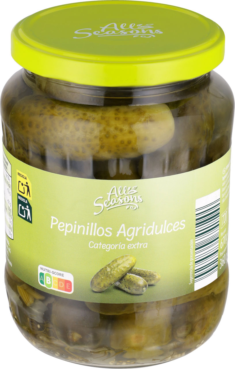 Pepinillos agridulces 360 g