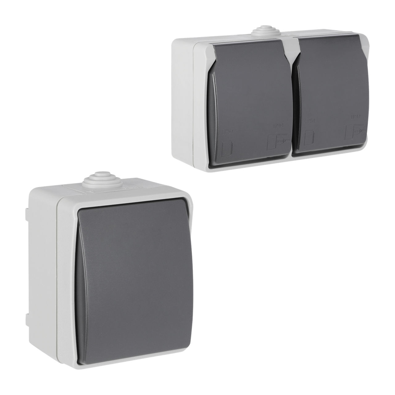  Feuchtraum-Schalter / -Steckdose