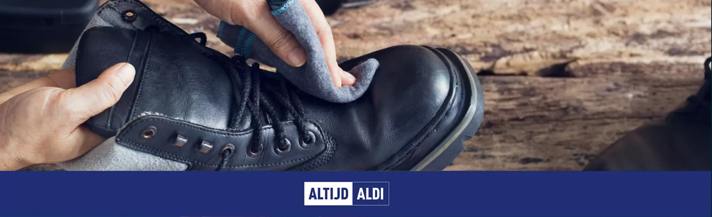schoenen poetsen