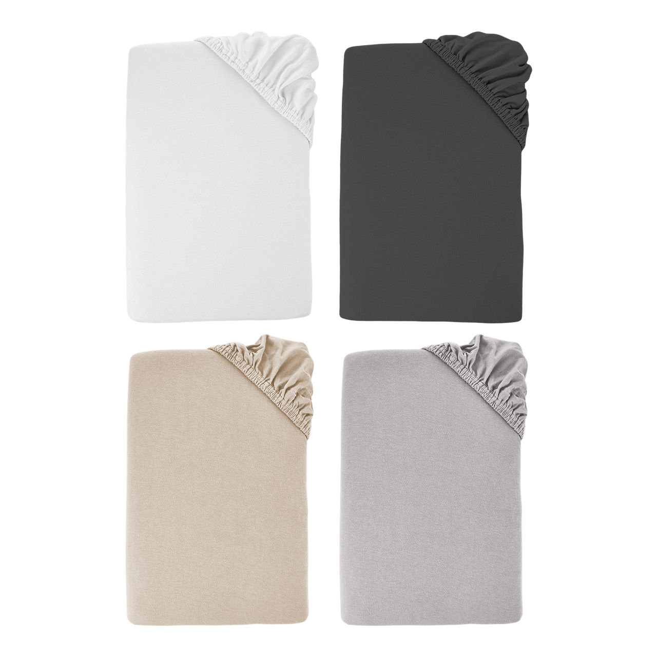 NOVITESSE Jersey hoeslaken, 2 pers.