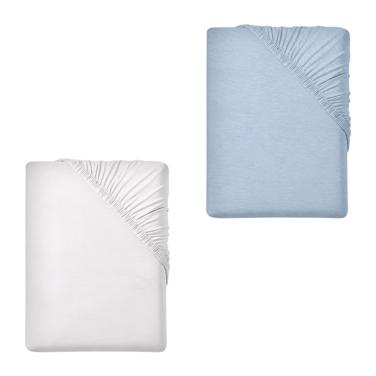  Jersey-Spannbetttuch, B x L: ca. 90–100 x 200 cm