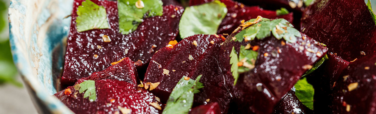 rode bieten salade
