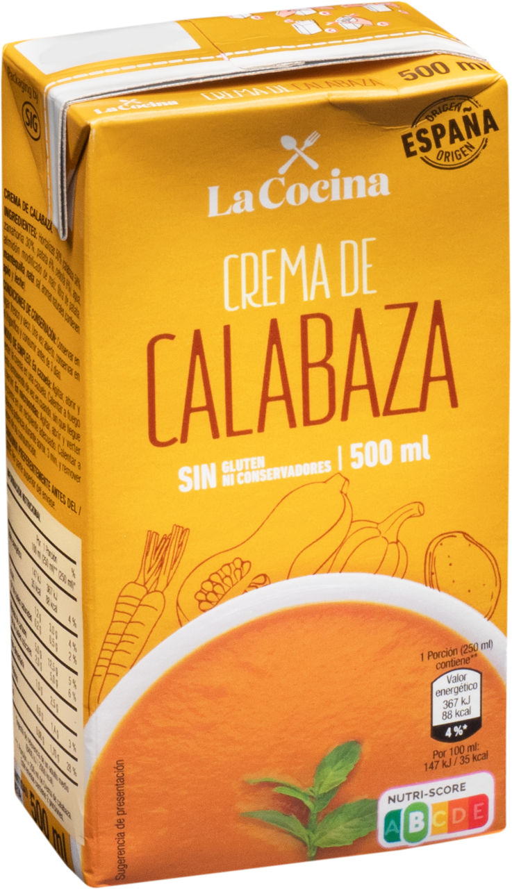 Crema de calabaza 500 ml