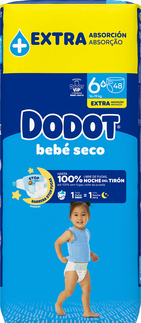 Pañales bebé seco talla 6 48 unidades
