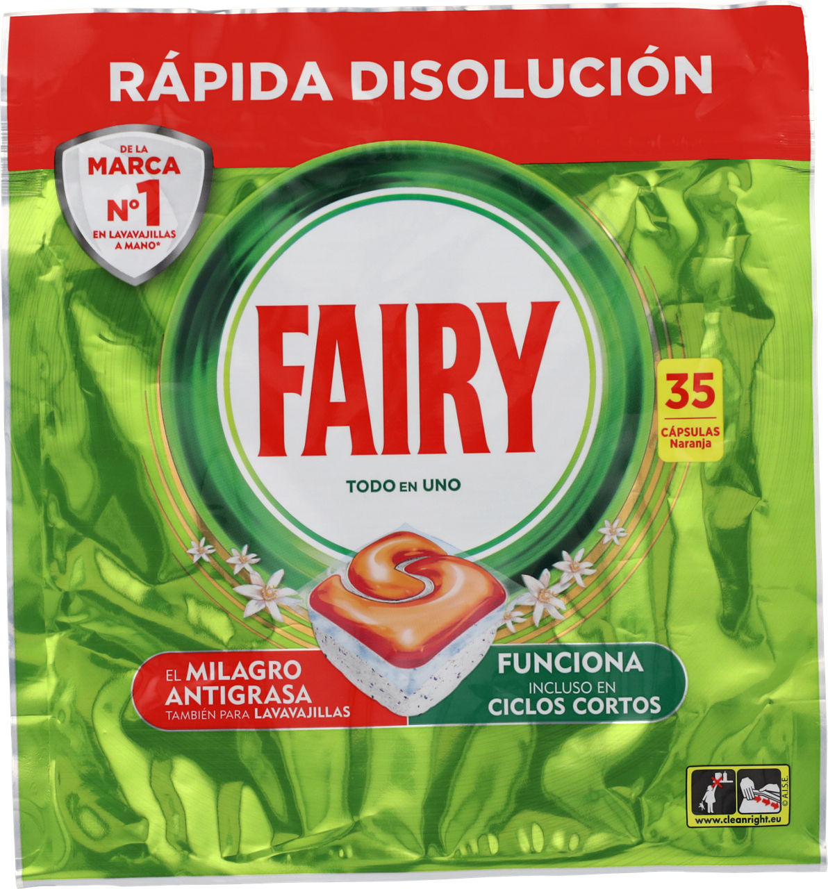 Lavavajillas cápsulas 35 unidades