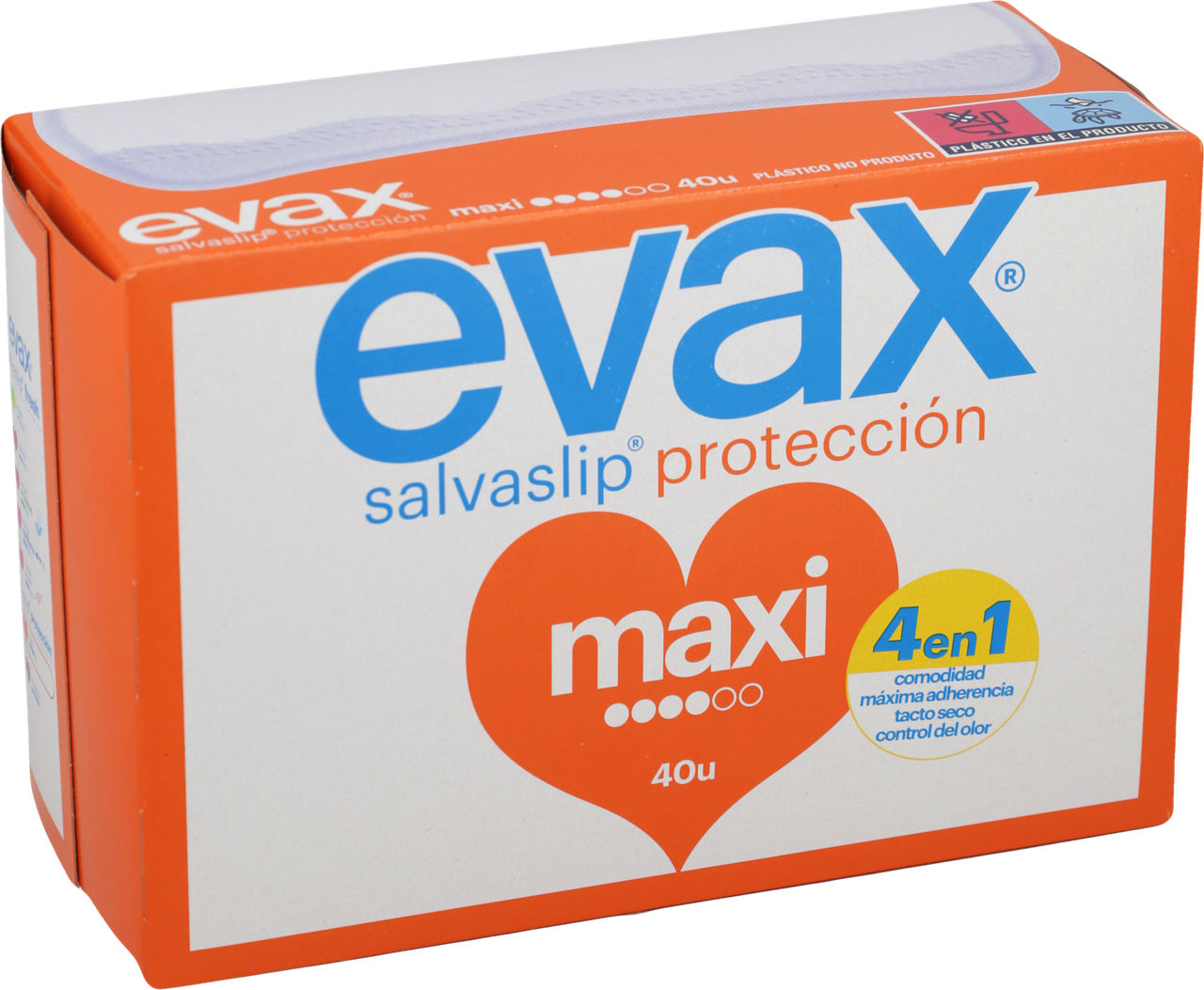 Protector maxi EVAX, caja 40 unid. 40 unidades