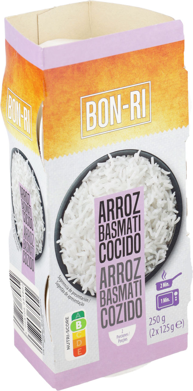 Arroz basmati en tarrina 2 x 125 g