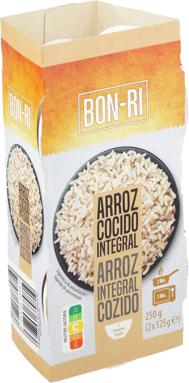 Arroz integral en tarrina 2 x 125 g