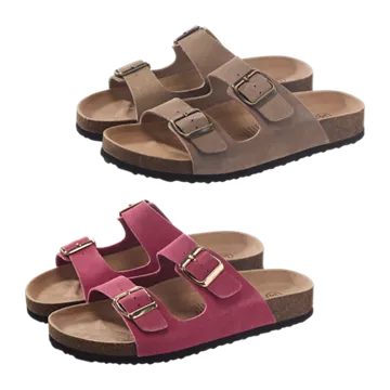 Leder-Tieffußpantolette