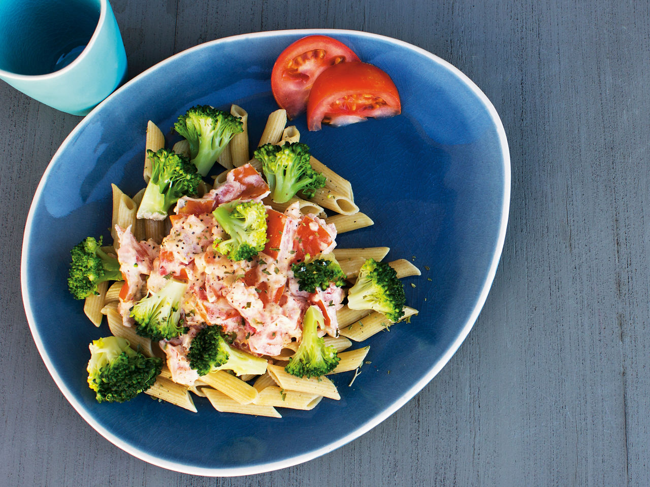 pasta met zalm en broccoli van ALDI