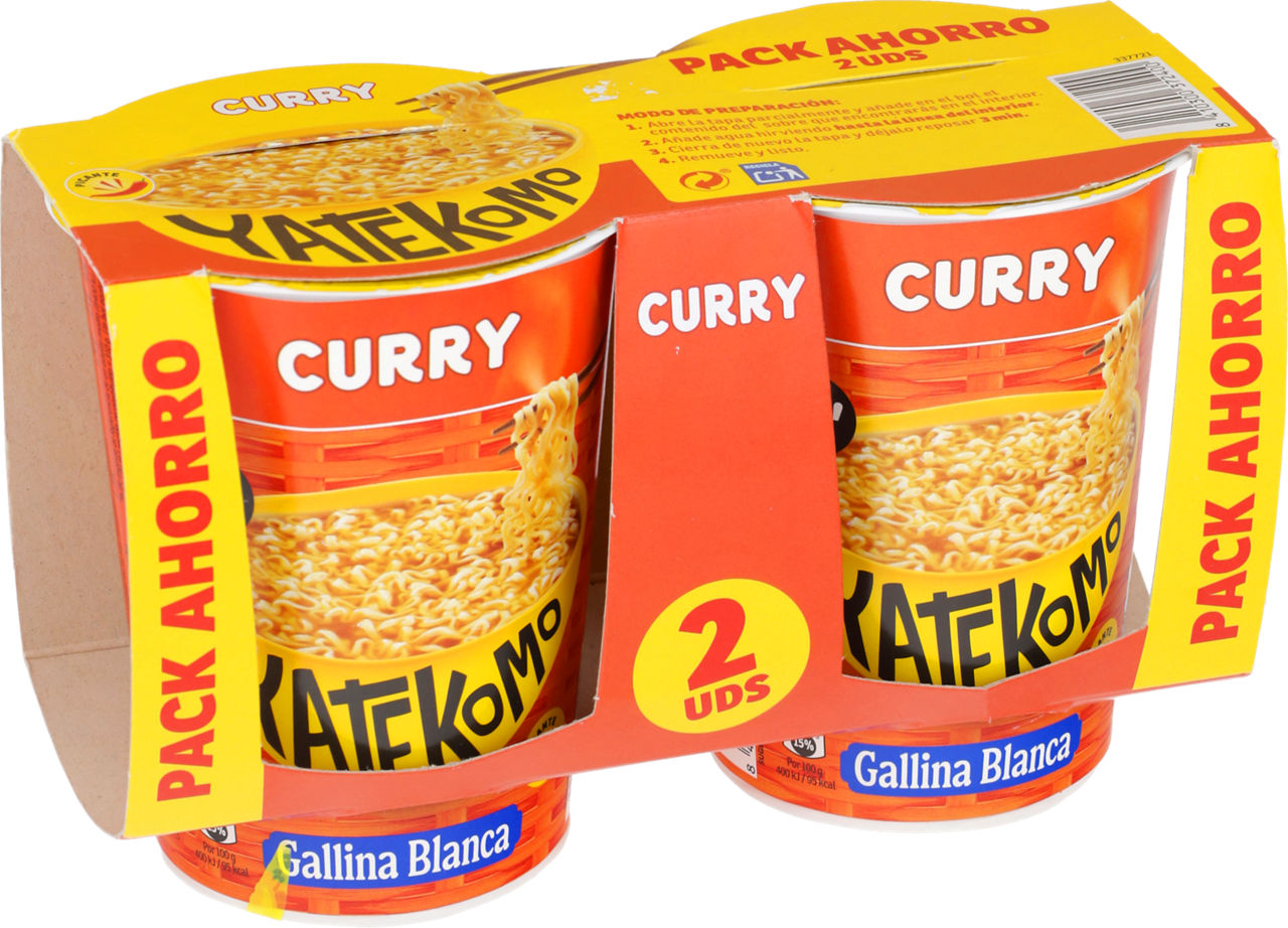 Fideos instantáneos de curry 2 x 60 g