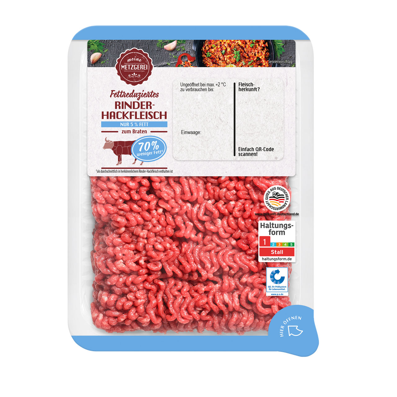  Fettreduziertes Rinderhackfleisch