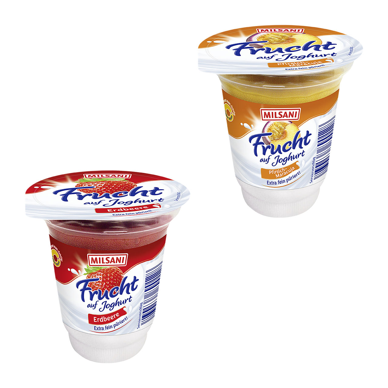 Frucht auf Joghurt