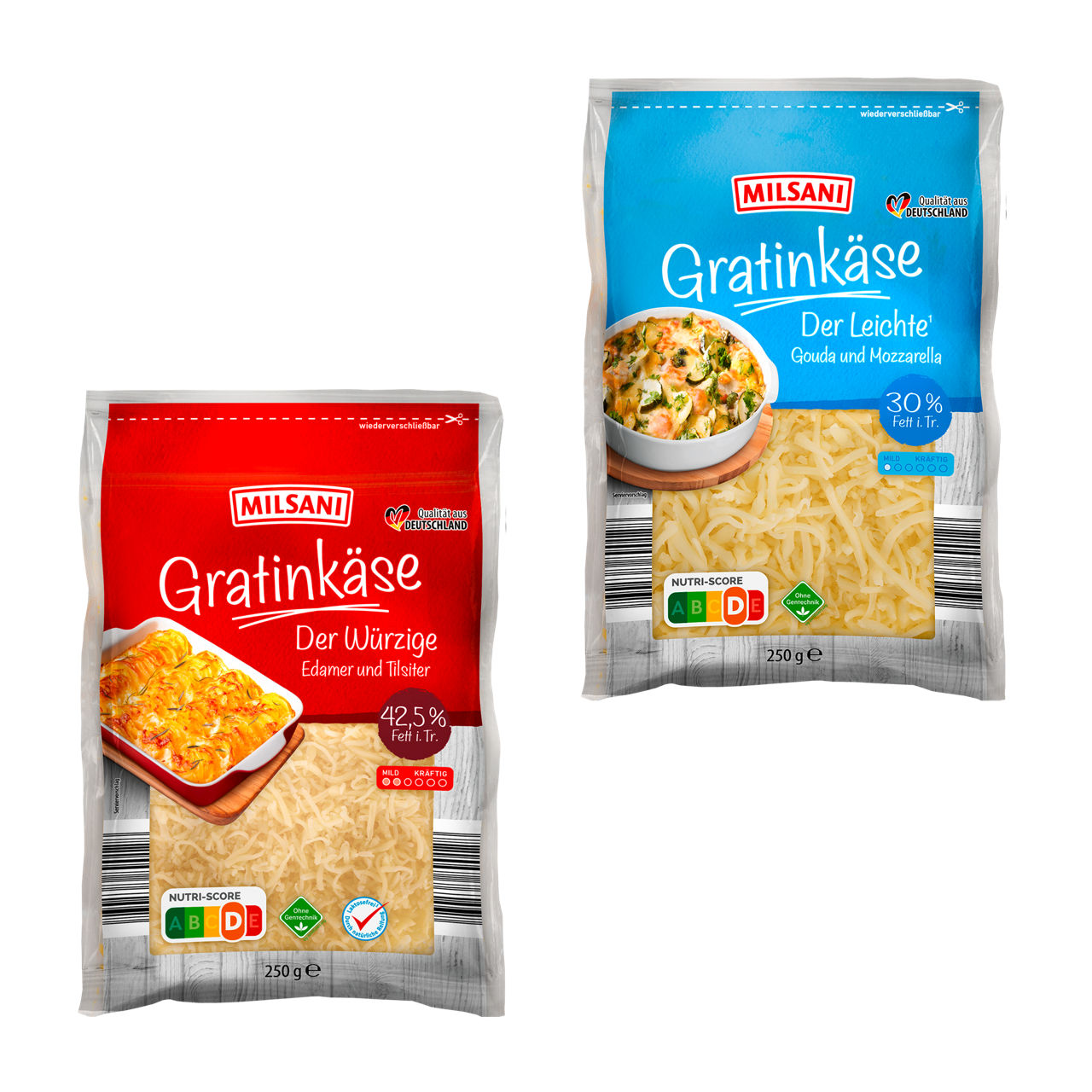 Gratinkäse gerieben