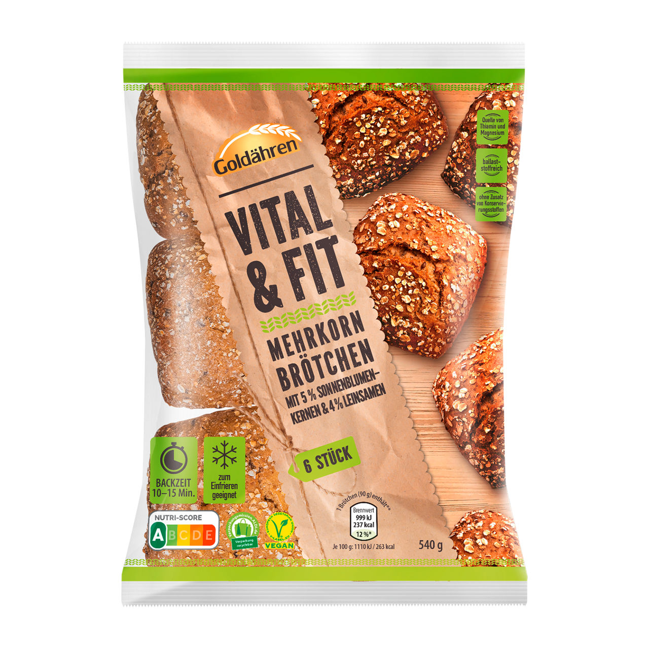 Vital & Fit Mehrkornbrötchen