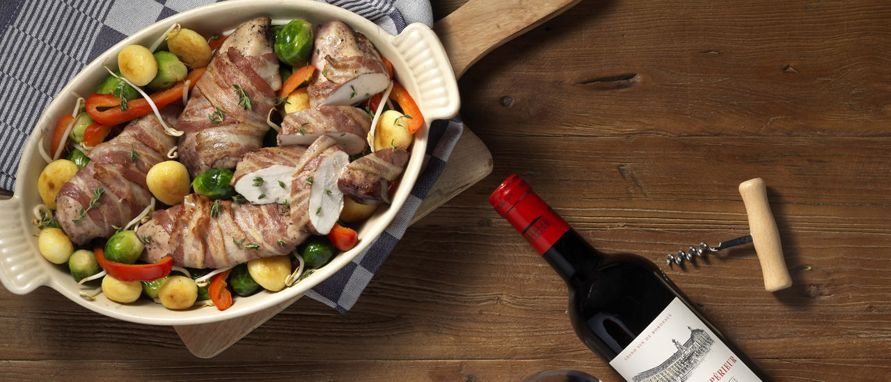 Boerenkipfilet in rode wijn van ALDI