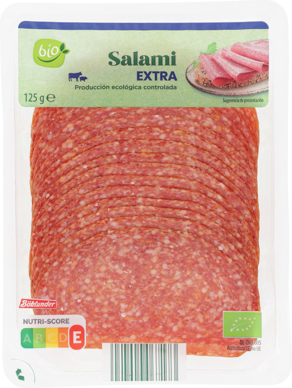 Salami extra ecológico 125 g