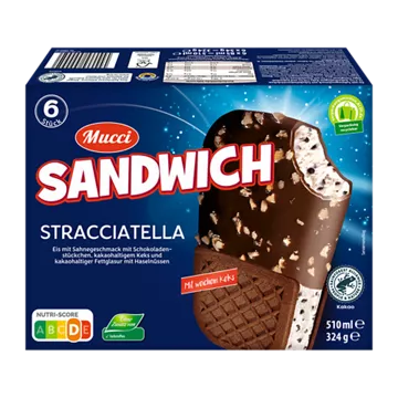 Stracciatella-Sandwich