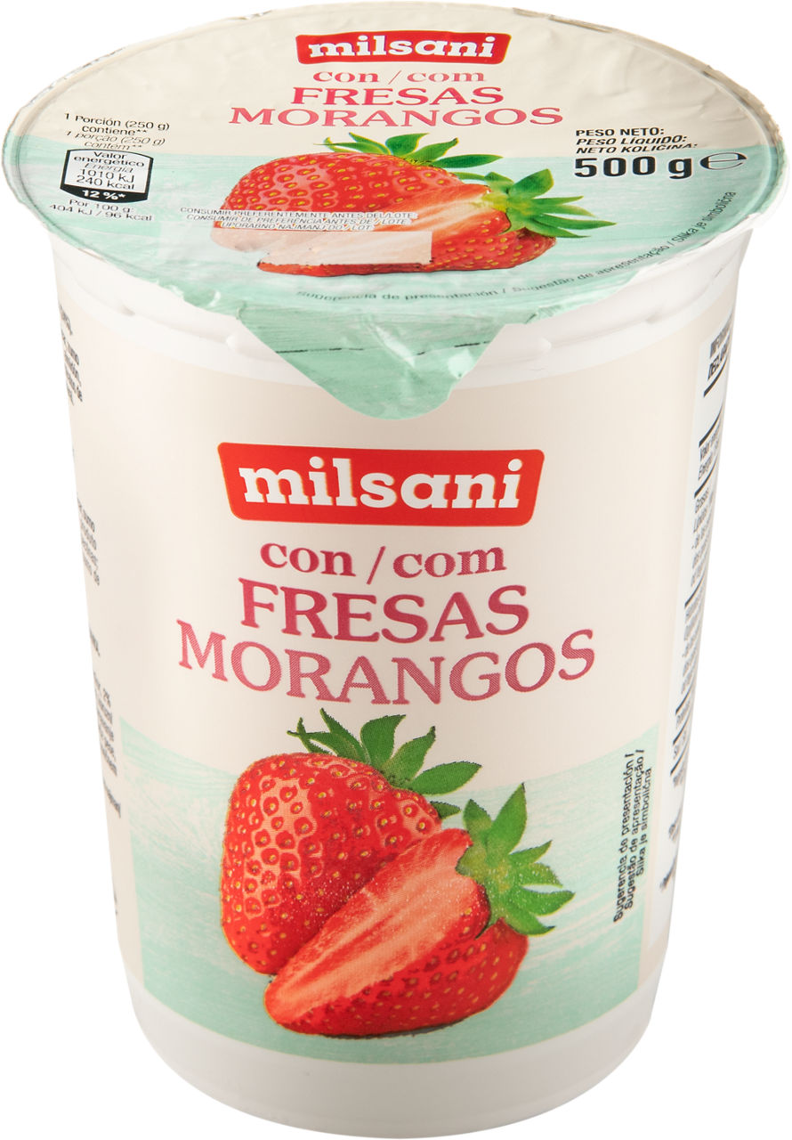 Yogur con fresa 500 g
