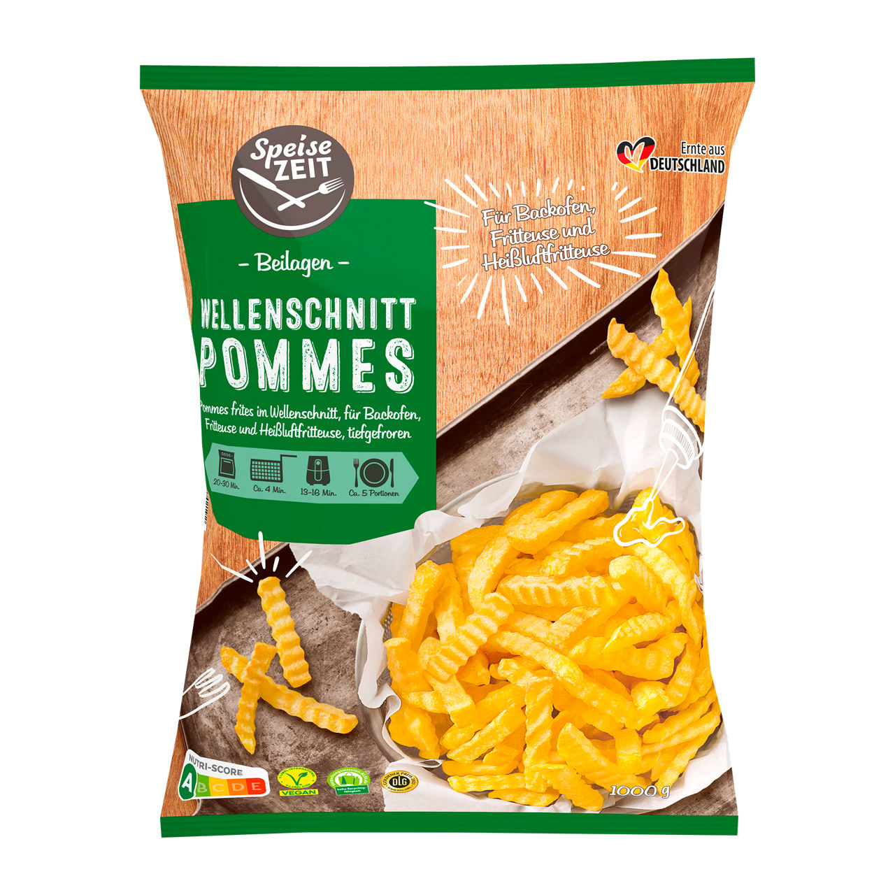 Wellenschnitt Pommes