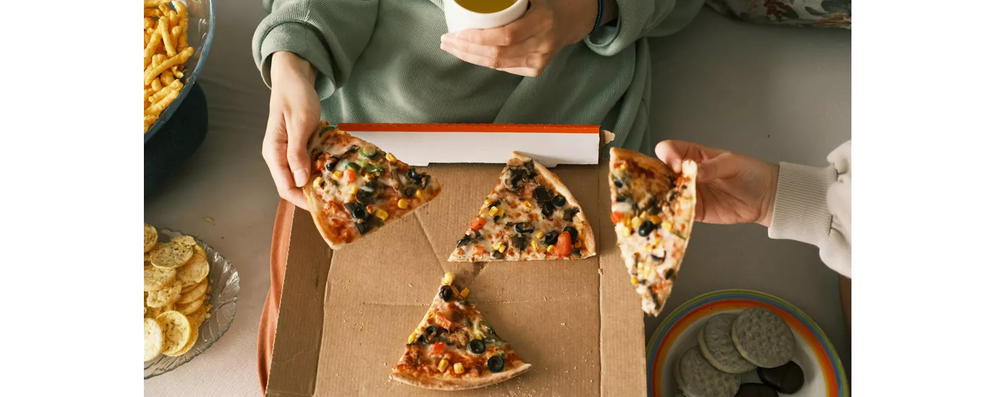 Trozos de pizza que se deben evitar en el embarazo por ser una comida rápida