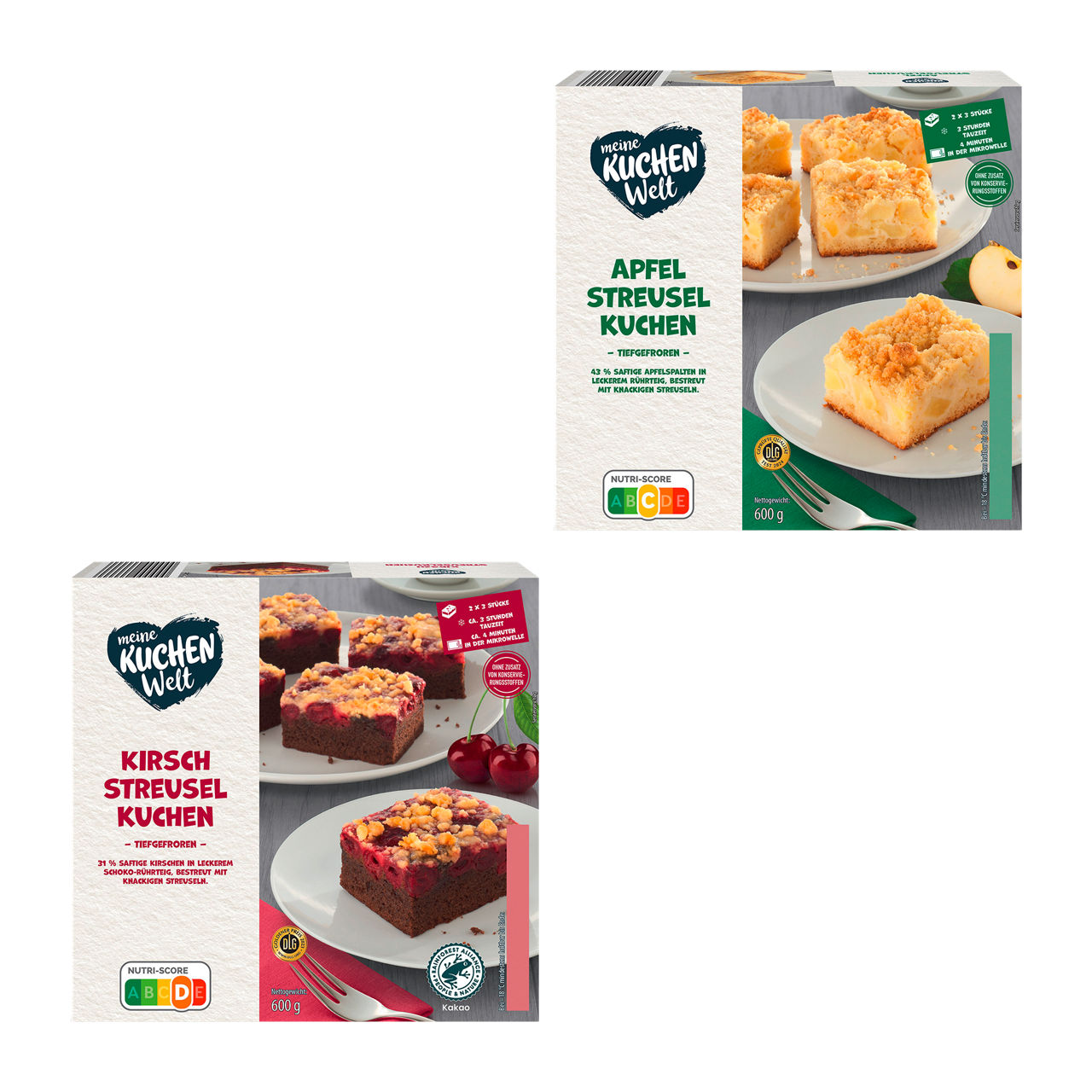 Feine Kuchenstücke