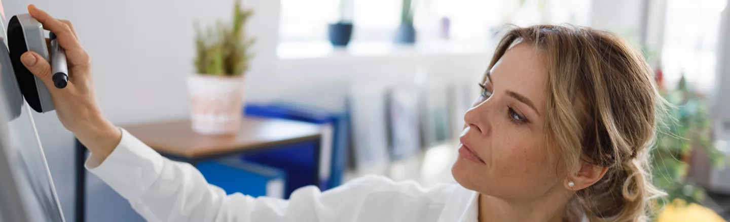 whiteboard schoonmaken