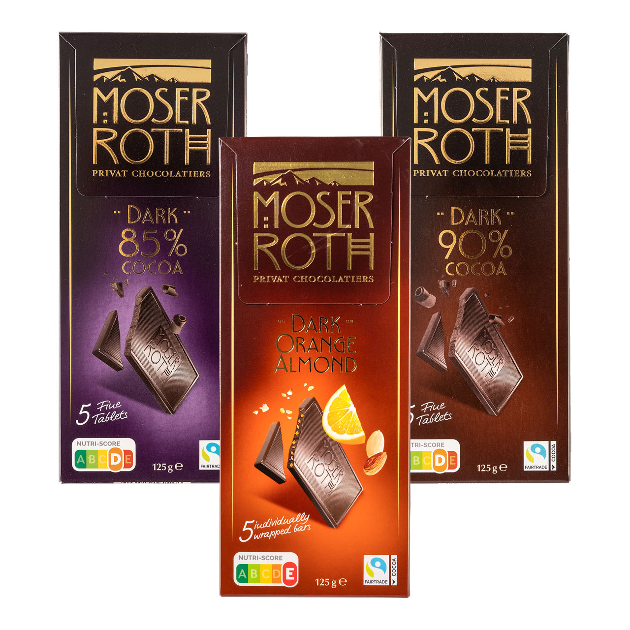 MOSER ROTH Minichocolaatjes, 5 st. (5 x 25 g)