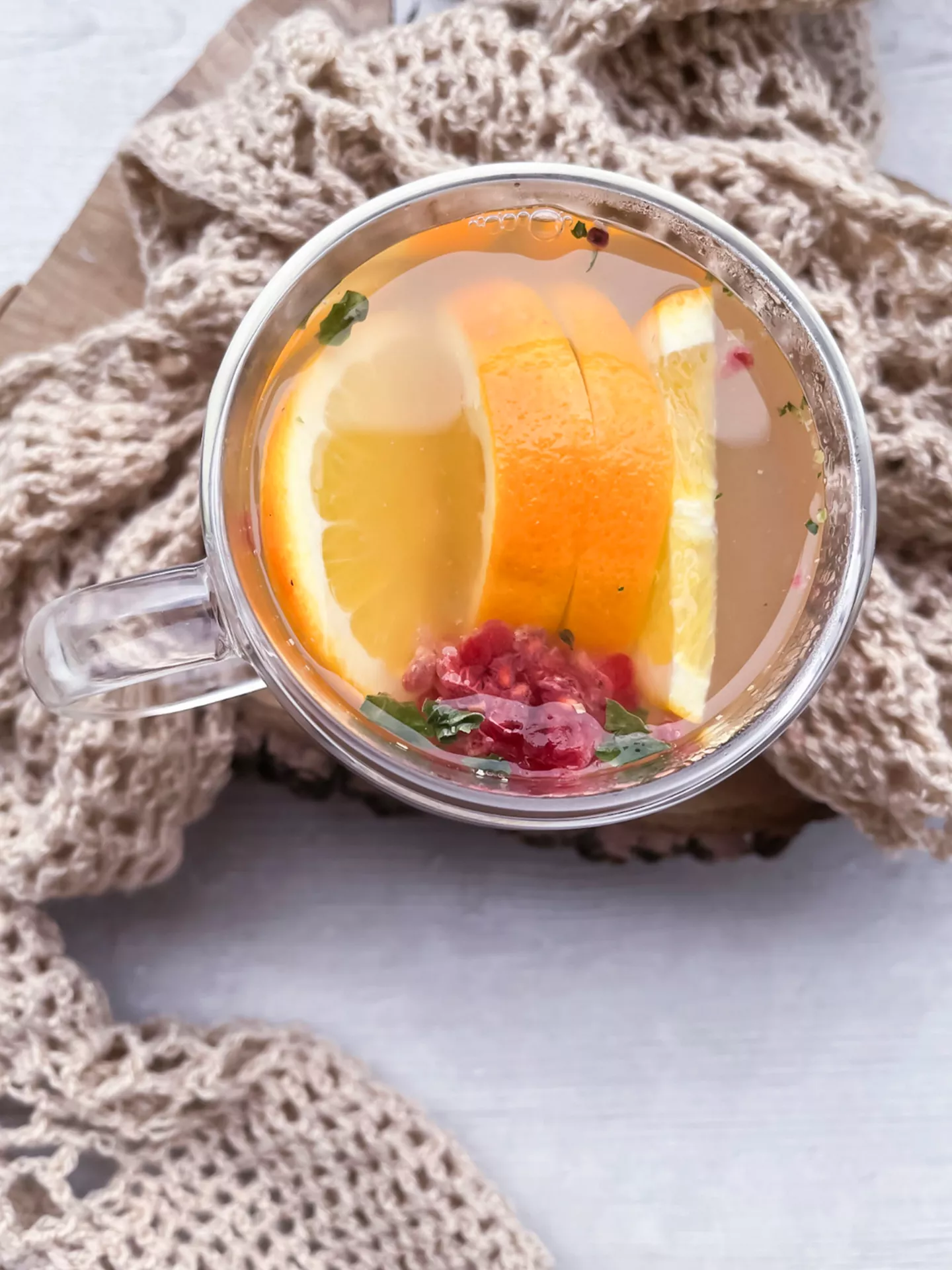 zero waste co pić zimą napar malinowy