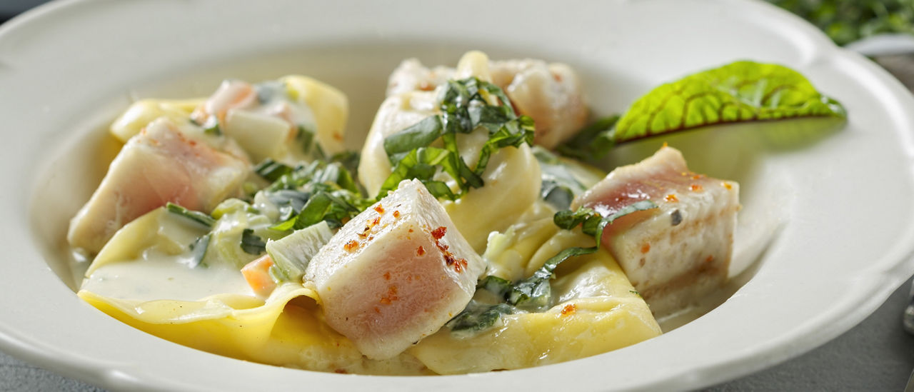 Witte tonijn met tortelloni en groenten van ALDI