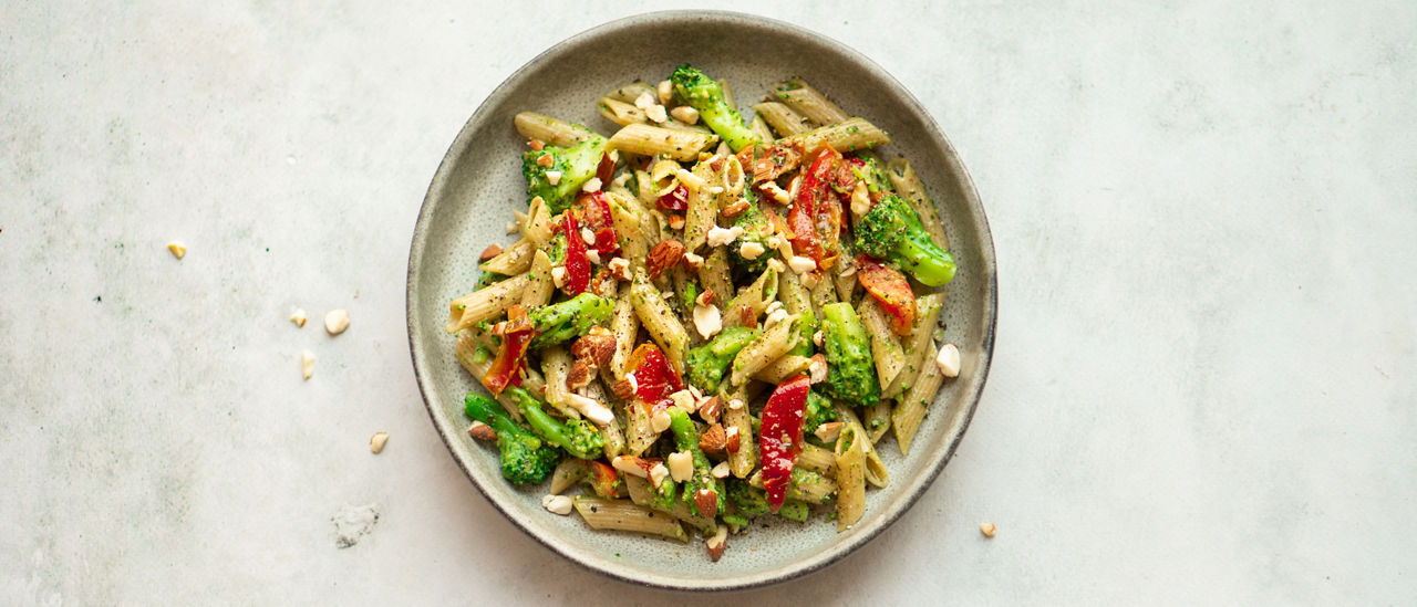 Pasta pesto met broccoli bij ALDI