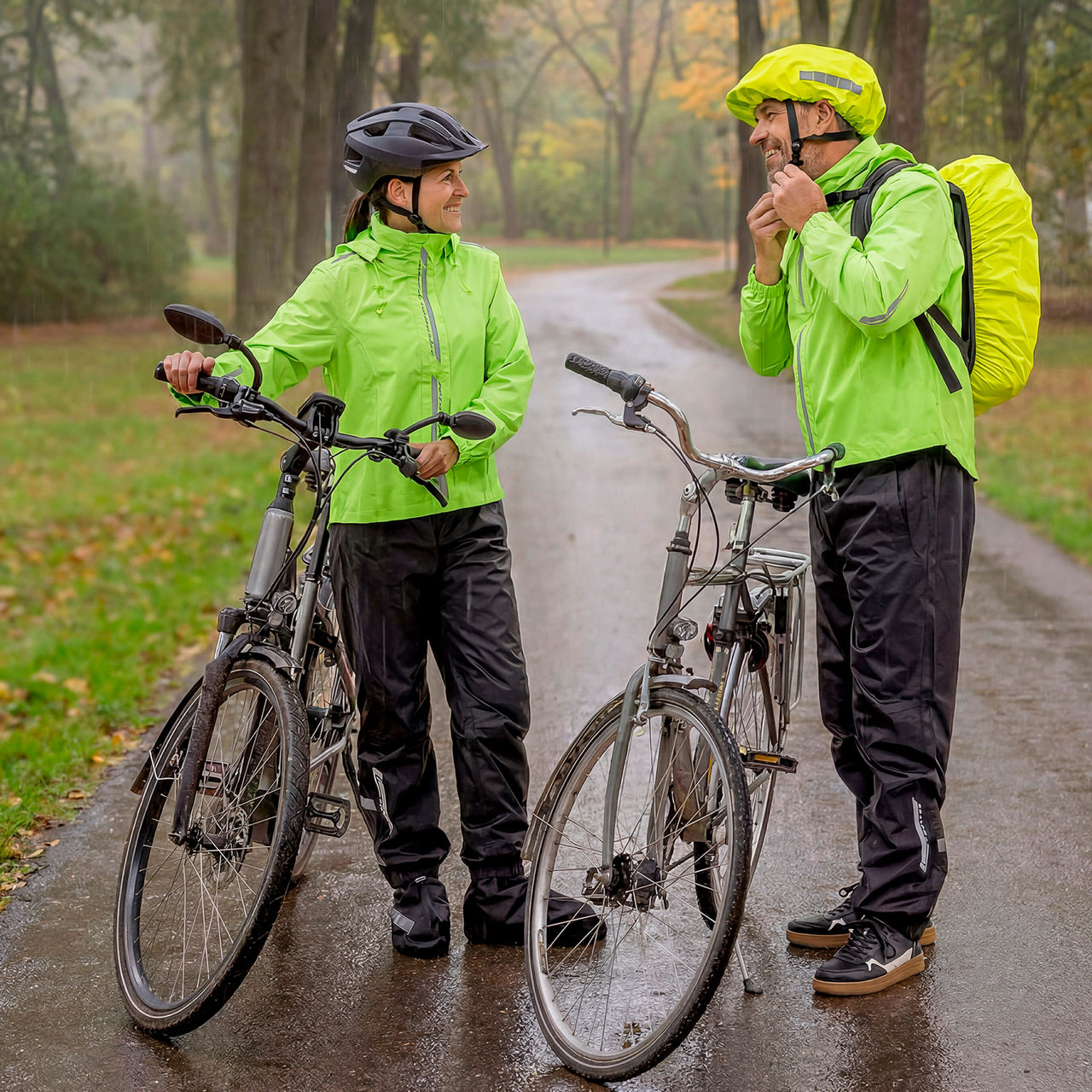 Kurtka rowerowa przeciwdeszczowa damska/męska