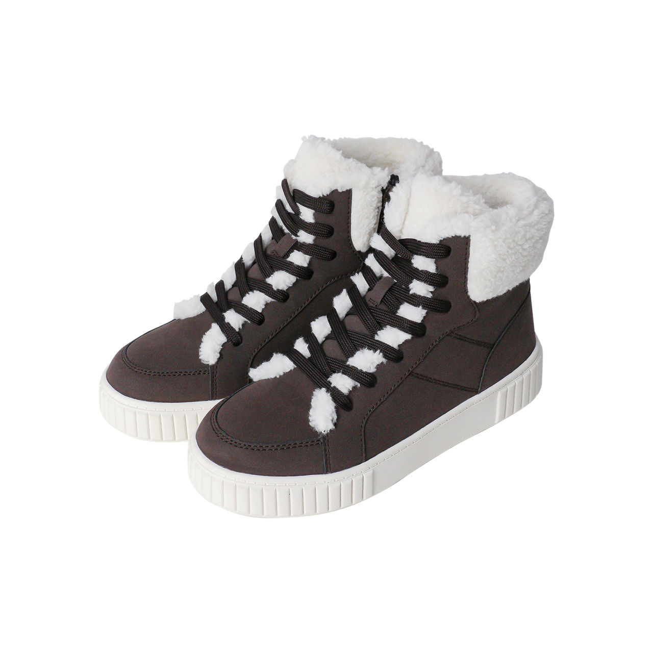 Sneakersy ocieplane na platformie damskie